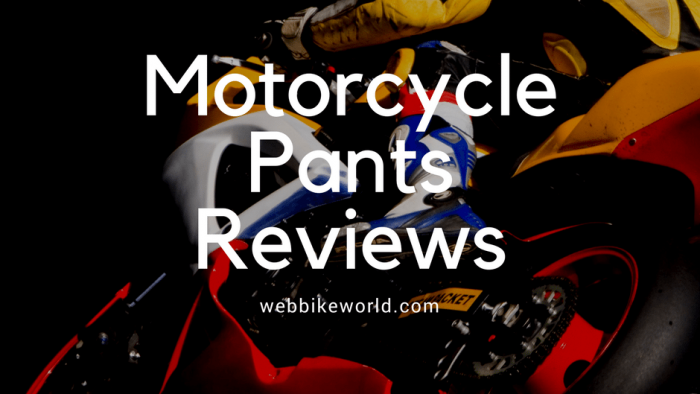 Motorcycle Pants Reviews