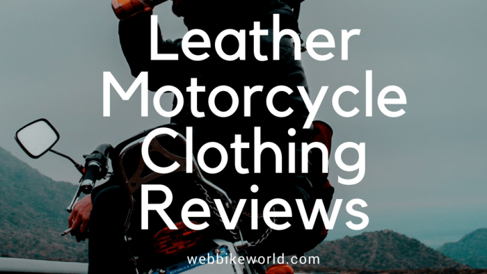 Leather Motorcycle Clothing Reviews