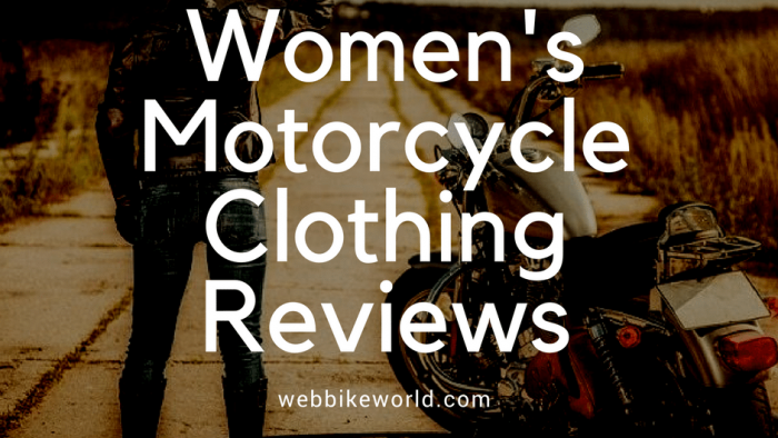 Women's Motorcycle Clothing