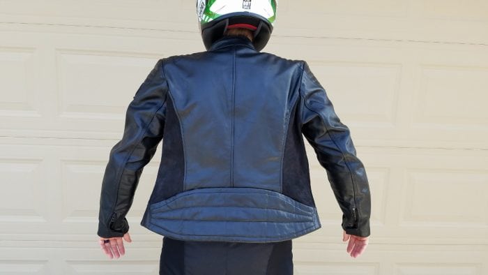 REV’IT Clare Ladies Jacket As Shown On Model Worn Full Back View Unzipped