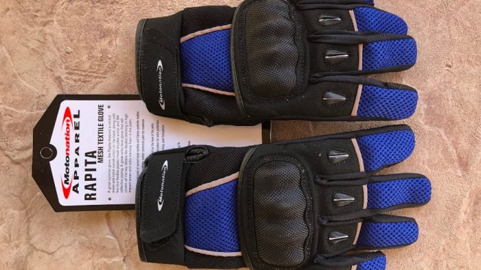Motonation Rapita Textile Mesh Gloves Full View Knuckles Up