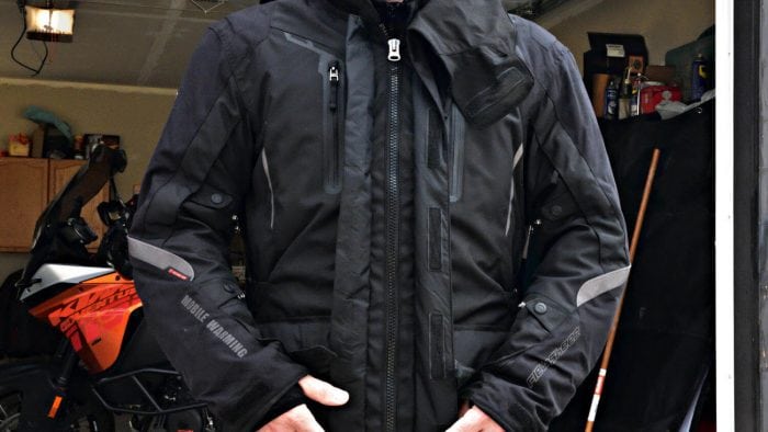 Fieldsheer Hydro Heat Textile Jacket Closing Zipper and Velcro Straps