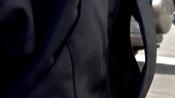 Fieldsheer Hydro Heat Textile Jacket Closeup of Rear Vents