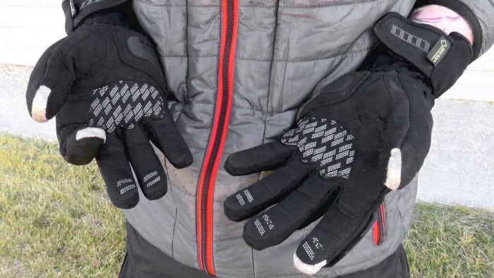 Rukka Virium Gore-Tex X-Trafit Gloves White Fingertip Grips and Palms