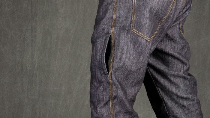 Trilobite 1860 Ton-Up Jeans Side View Closeup