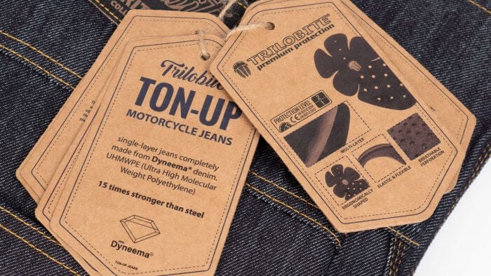 Trilobite 1860 Ton-Up Jeans Tag Closeup