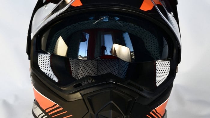 Vemar Kona Graphic Helmet Closeup Front Visor View
