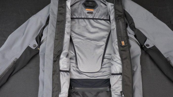REAX Ridge Textile Jacket Full Unzipped View