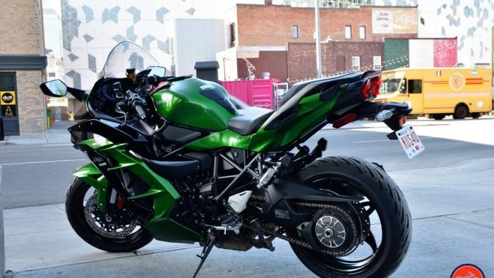 2018 Kawasaki Ninja H2SX SE in downtown Calgary.