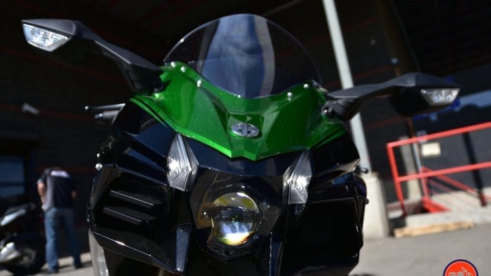 2018 Kawasaki Ninja H2SXSE headlight.