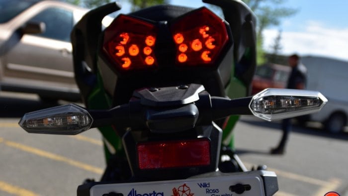 2018 Kawasaki Ninja H2SXSE taillight.
