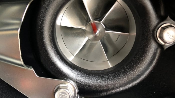 2018 Kawasaki H2SXSE supercharger scroll blades.