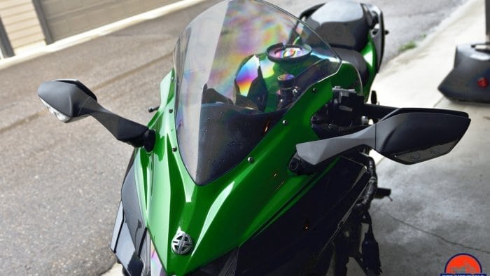 2018 Kawasaki Ninja H2SXSE front fairing and windshield.