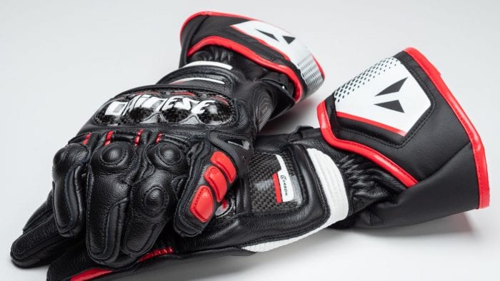 Dainese D1 Druid Long Gloves full view both gloves