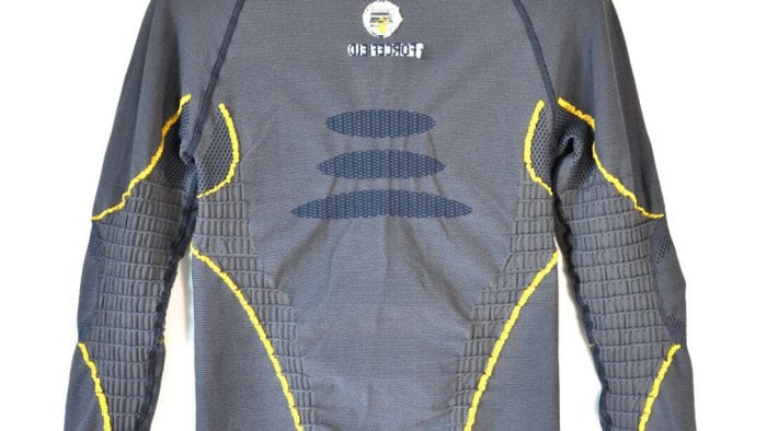 Forcefield Tech 2 shirt turned inside out.