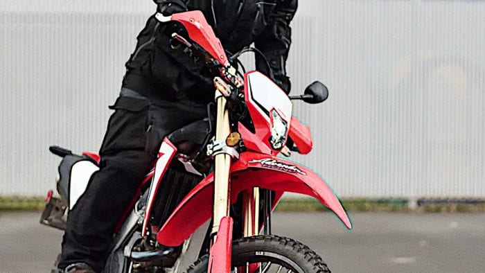 Me on a 2019 Honda CRF450L