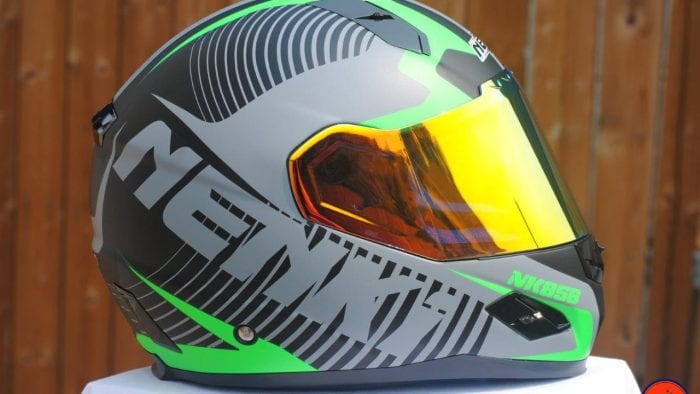 NENKI NK856 Helmet side view with visor down