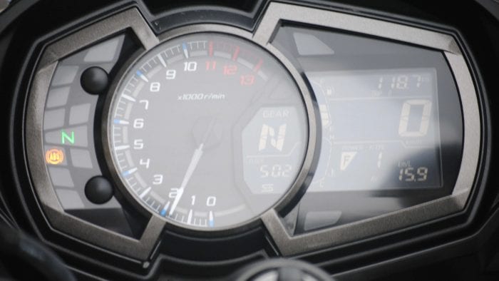 Instrument Display on 2018 Kawasaki Ninja 1000 ABS