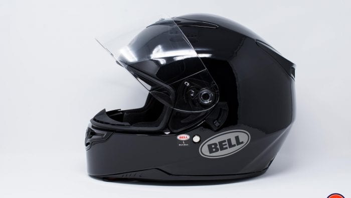 Bell RS-2 Helmet side view with visor up