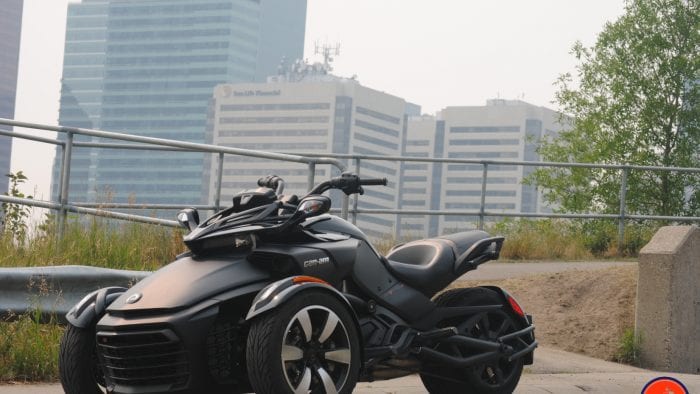 The 2018 CAN-AM F3-S Spyder in Matte Black