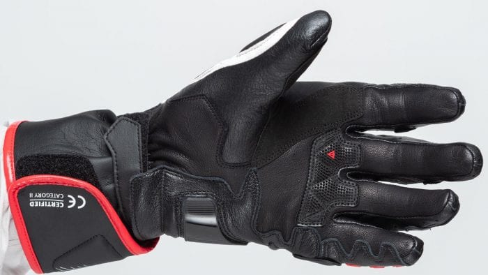 Dainese D1 Druid Long Gloves palm flex view