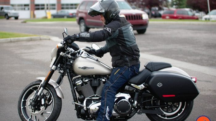 Me riding a 2018 Harley Davidson Sport Glide.