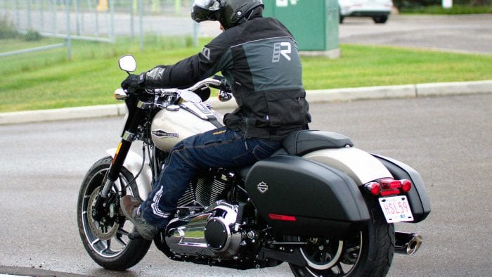 Me riding a 2018 Harley Davidson Sport Glide.