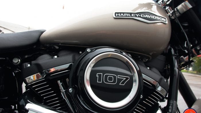 2018 Harley Sport GLide air cleaner housing and gas tank.