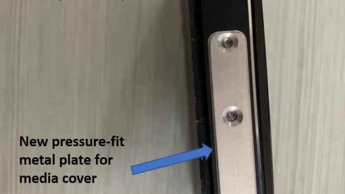 INNOV K2 pressure-fit thumb-screw secured plate