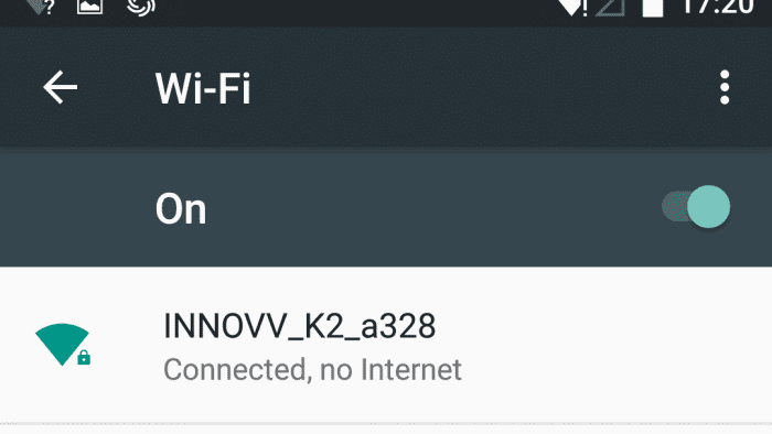 INNOV K2 Network ID on Smart Device