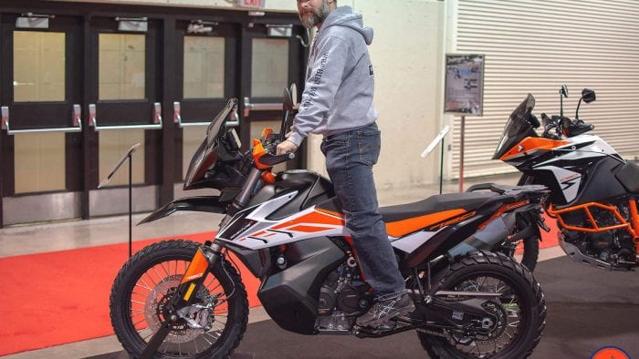 Me on the 2019 KTM 790 Adventure R.