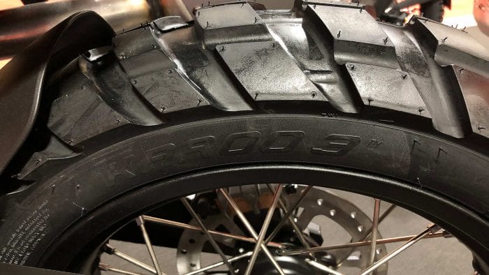 Metzeler Karoo 3 tires.