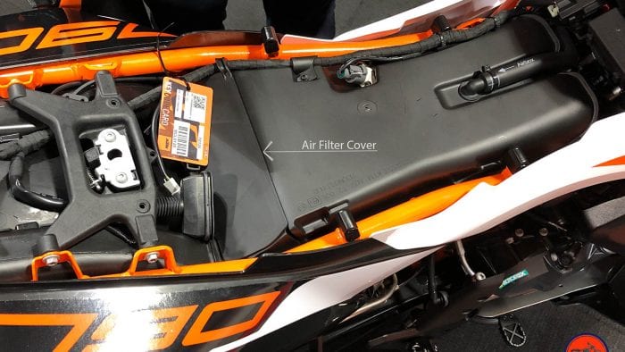 2019 KTM 790 Adventure R air box.
