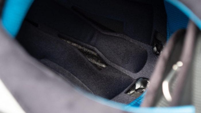 Shark Spartan Helmet interior closeup
