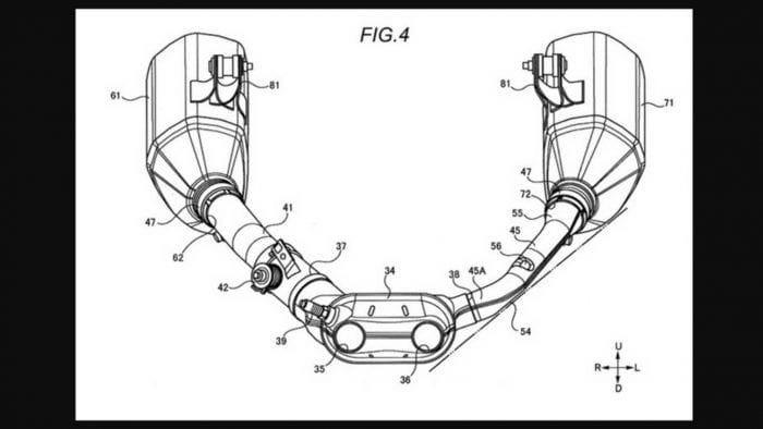 Hayabusa exhaust patent