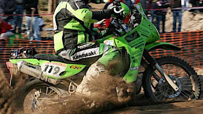 Team Green Dakar using the KLR at Dakar Rally