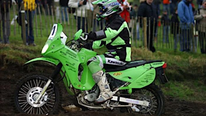 the Kawasaki KLR at Dakar Rally