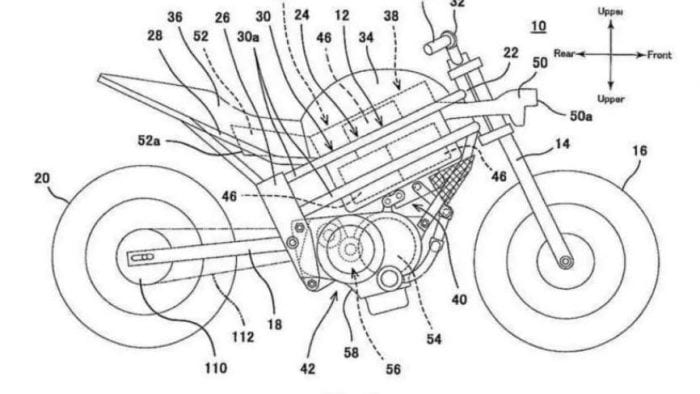 Kawasaki electric bike patent