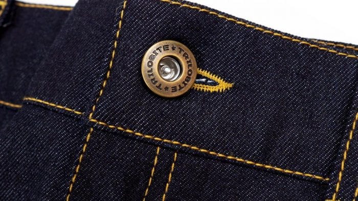 Trilobite Go-Up Jeans button closure