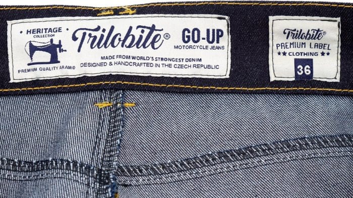 Trilobite Go-Up Jeans inner waist labels