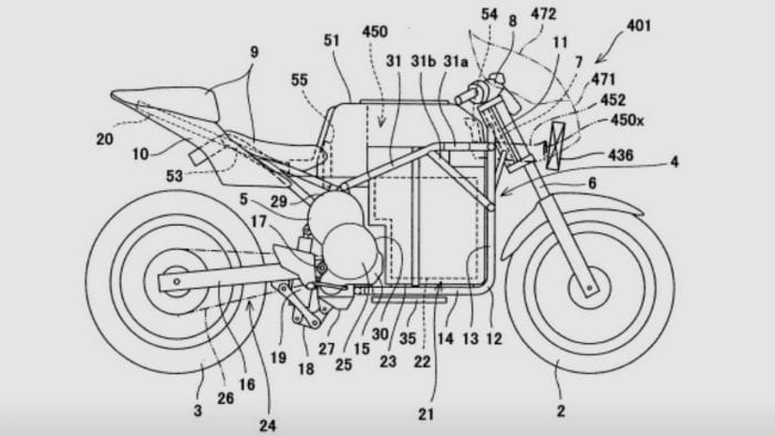Kawasaki electric bike patent