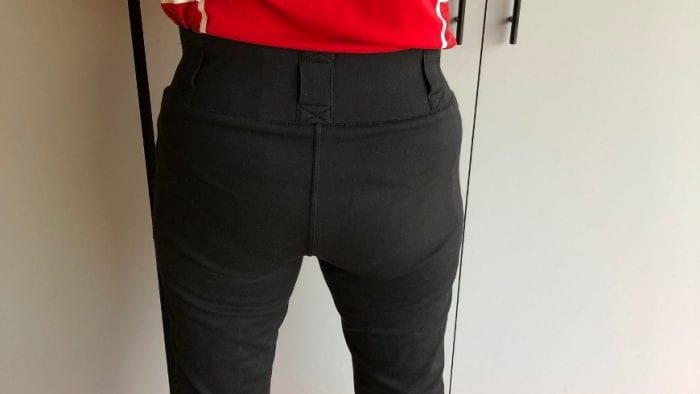Super Leggings rear view and large rear belt loops