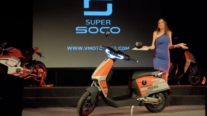 Ducati super soco CUx electric scooter