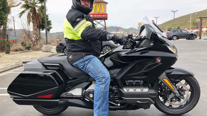 Greg on the Honda Gold Wing DCT.