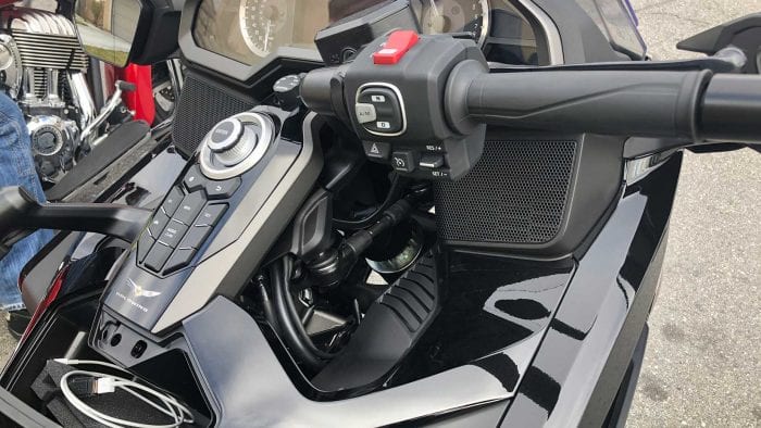 Honda Gold Wing front suspension.