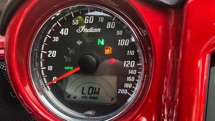 Indian Chieftain speedometer and fule gauge.