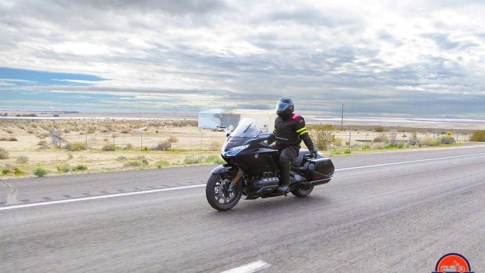 Me riding the Honda Gold Wing DCT with no hands.