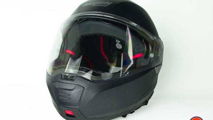 Nolan N100-5 helmet with N-Com B901L installed.