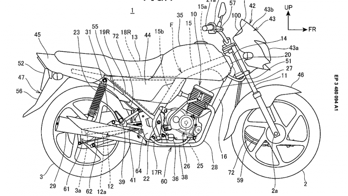 Honda patent for drum brake motorcycle
