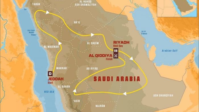 2019 Dakar Rally map